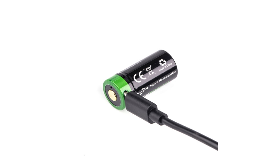 Nextorch 16340 USB-C Direct Recharge Battery, Black, DC20044