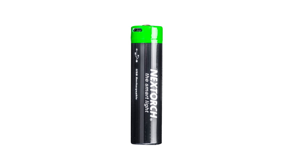 Nextorch 18650 USB-C Direct Recharge Battery, Black, BW20029