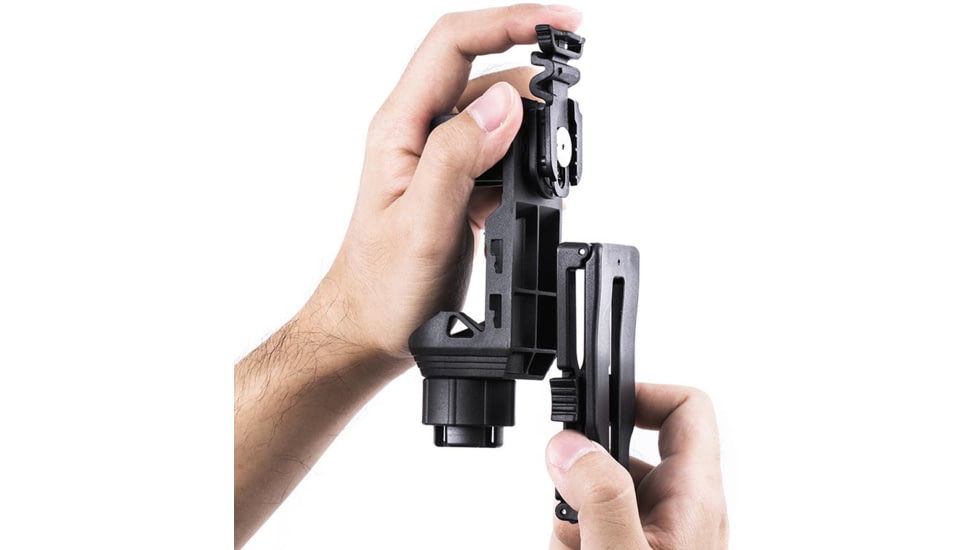 Nextorch Quicker Baton Holster, Nex Quicker Baton w/HG1 Hand Guard, Black, BT520005