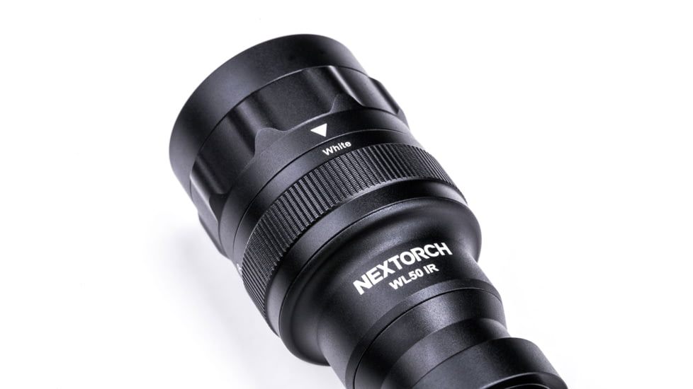 Nextorch WL50IR Weapon Light, Max 860 lm white &amp; 400 mw IR illumination, Black, WL50IR