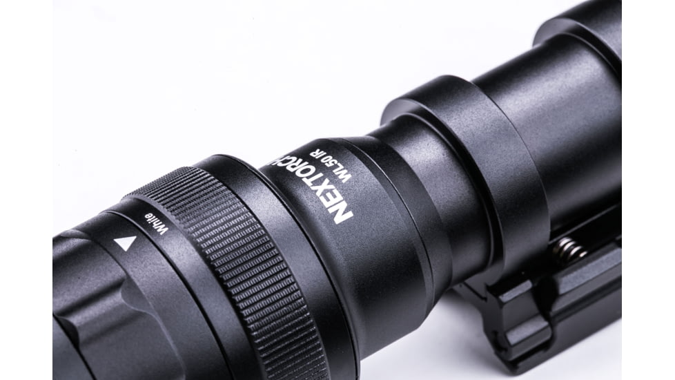 Nextorch WL50IR Weapon Light, Max 860 lm white &amp; 400 mw IR illumination, Black, WL50IR
