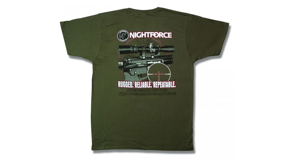 Nightforce T-Shirt, Excel, City Green, Large, City Green, Lge A245