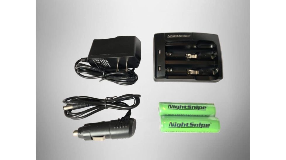NightSnipe Class 1 Gun Kit Dimmable Adjustable Beam Hunting Light Kit, Dial Dimmer Switch, Red, C1A750DR8810