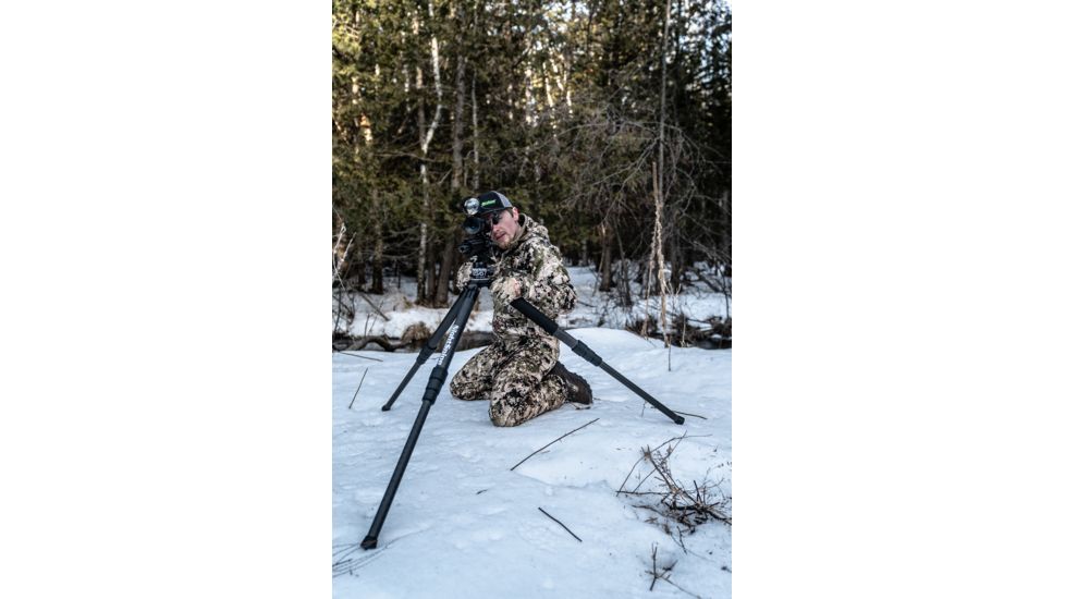 NightSnipe Elite Hunter Carbon Fiber Shooting Tripod, NS67 Ball Head and NightSnipe Picatinny Rail Mount Combo Kit, EHNS67-2288