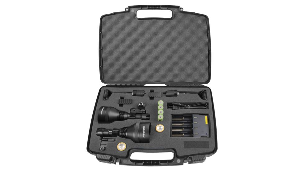 NightSnipe Class-3 Double Trouble NS750 Dimmable Hunting Light, Green 2, Red 2 Beam, C3A-750D-RGRG-8858