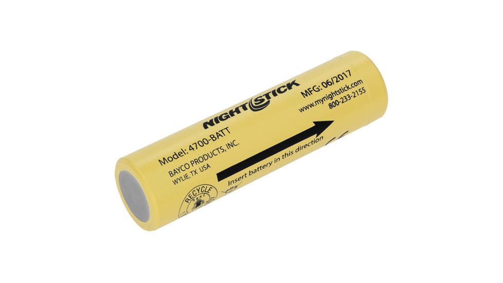 Nightstick Lithium-ion Rechargeable Battery, 3.6V 3400mA, Yellow 4700-BATT