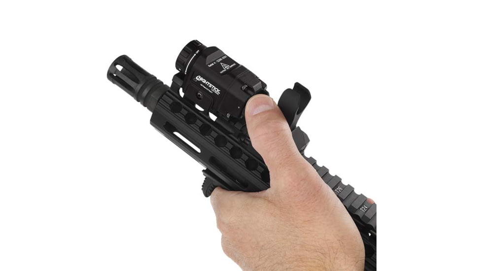 Nightstick Long Gun 1 x CR123 LED Compact Weapon Light, 550 Lumens, IPX-7 Waterproof, Anodized, Black, LGC-550XL