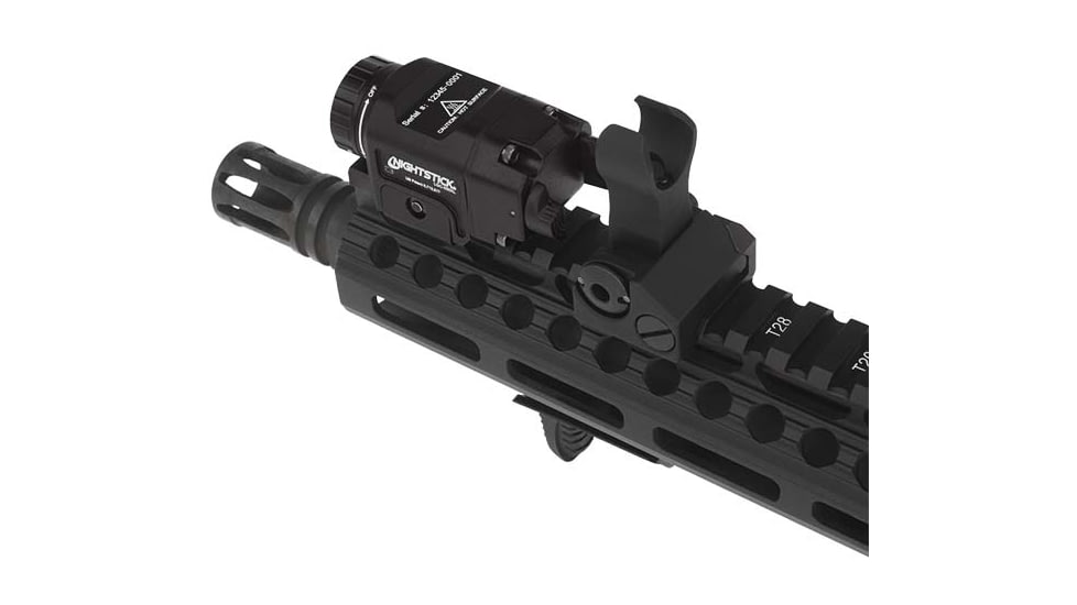 Nightstick Long Gun 1 x CR123 LED Compact Weapon Light, 550 Lumens, IPX-7 Waterproof, Anodized, Black, LGC-550XL