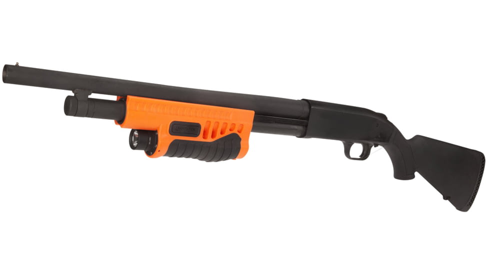 Nightstick Shotgun Forend Light f/ Mossberg 500/590/Shockwave, Less-Lethal Orange, SFL-12WL