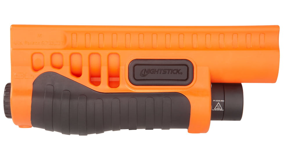 Nightstick Shotgun Forend Light f/ Mossberg 500/590/Shockwave, Less-Lethal Orange, SFL-12WL