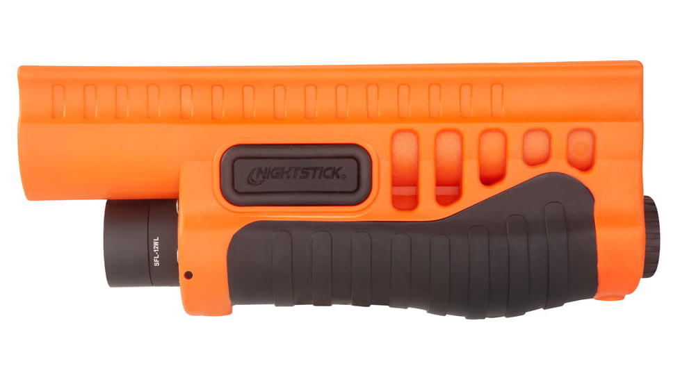 Nightstick Shotgun Forend Light f/ Mossberg 500/590/Shockwave, Less-Lethal Orange, SFL-12WL