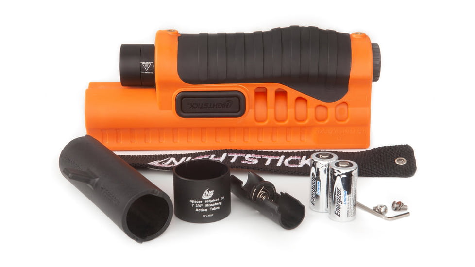Nightstick Shotgun Forend Light f/ Mossberg 500/590/Shockwave, Less-Lethal Orange, SFL-12WL