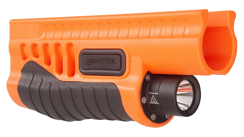 Nightstick Shotgun Forend Light f/ Mossberg 500/590/Shockwave, Less-Lethal Orange, SFL-12WL