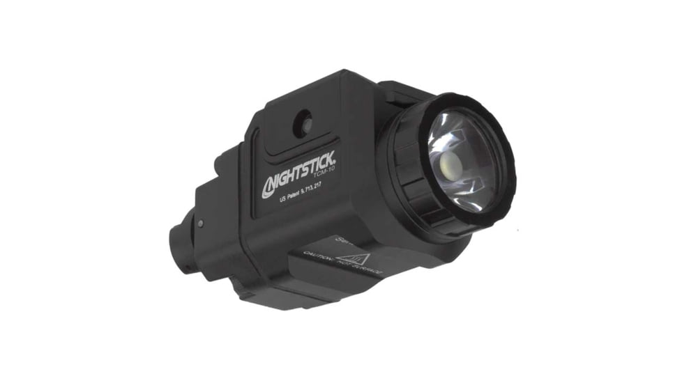 Nightstick TCM-10 650 Lumens Compact LED Weapon-Mounted Light, CR123, White Light, Ambidextrous, Black, TCM-10