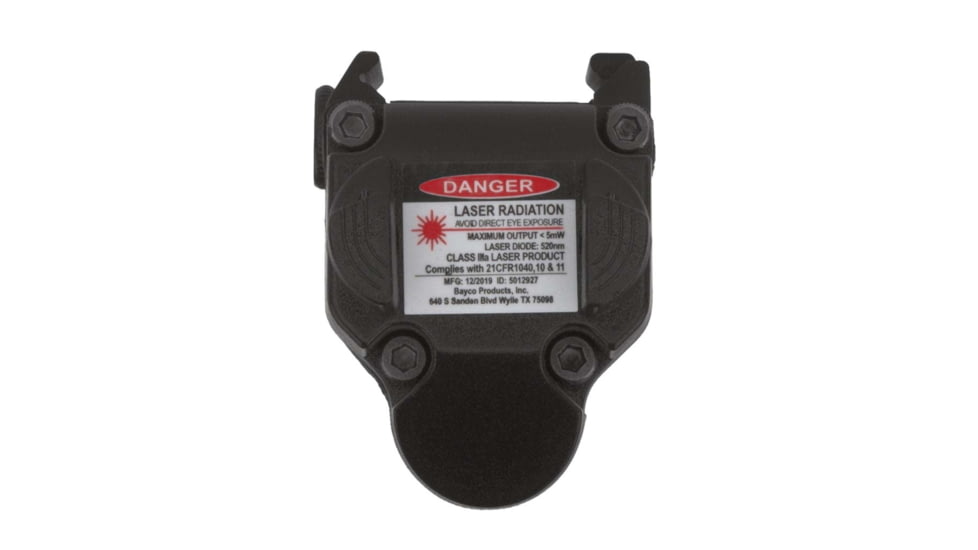 Nightstick TCM-10-GL 650 Lumens Compact LED Weapon-Mounted Light w/Green Laser, CR123, White Light, Ambidextrous, Black, TCM-10-GL