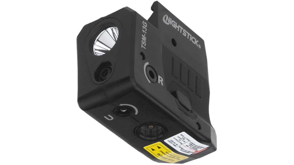 Nightstick TSM13G Subcompact LED Weapon Light, Lithium-ion Rechargeable, White, 175 Lumens, Black, TSM-13G