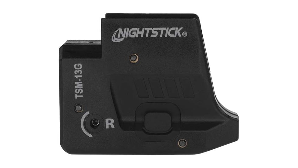 Nightstick TSM13G Subcompact LED Weapon Light, Lithium-ion Rechargeable, White, 175 Lumens, Black, TSM-13G