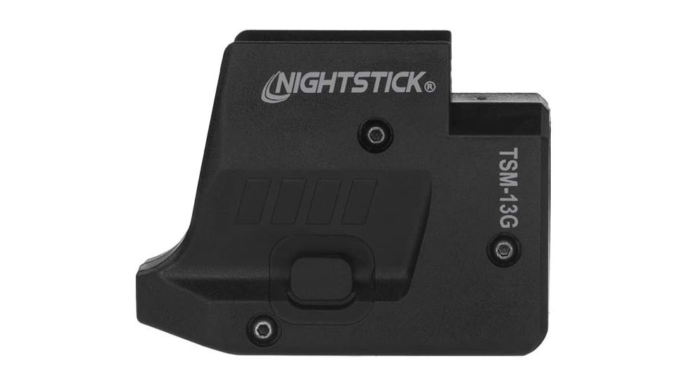 Nightstick TSM13G Subcompact LED Weapon Light, Lithium-ion Rechargeable, White, 175 Lumens, Black, TSM-13G
