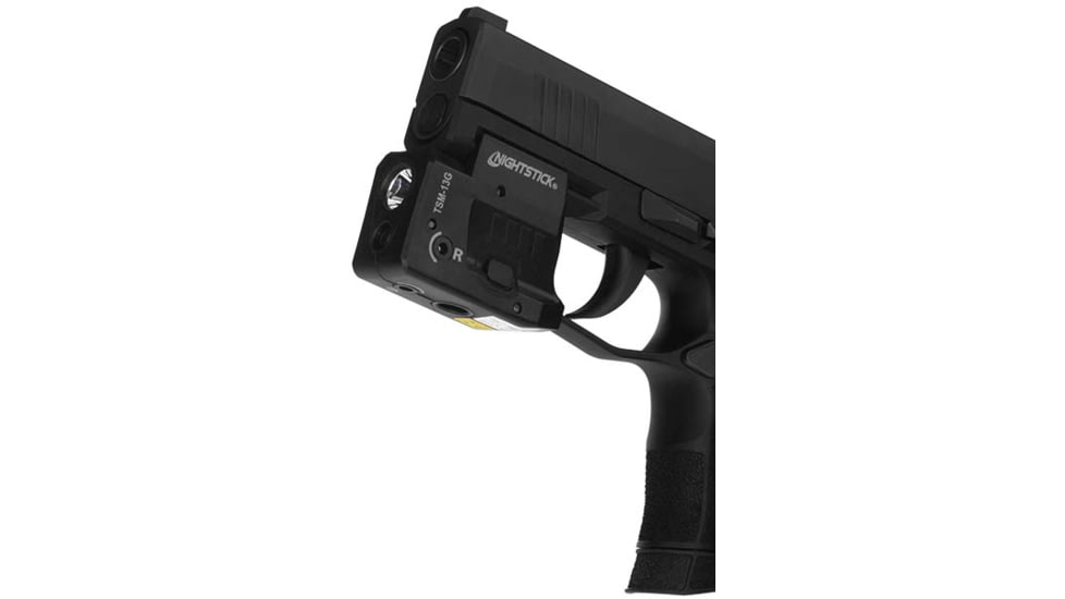 Nightstick TSM13G Subcompact LED Weapon Light, Lithium-ion Rechargeable, White, 175 Lumens, Black, TSM-13G