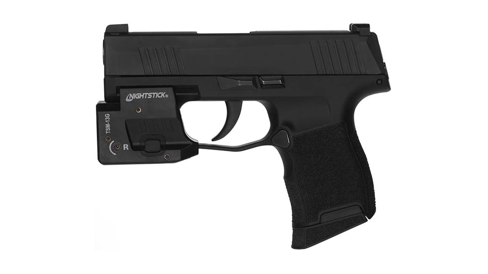Nightstick TSM13G Subcompact LED Weapon Light, Lithium-ion Rechargeable, White, 175 Lumens, Black, TSM-13G