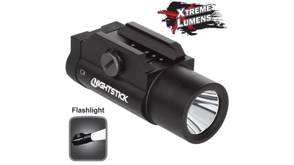 Nightstick Weapon Mounted Light for Long Gun, CR123, 850 Lumens, Black, TWM-852XL