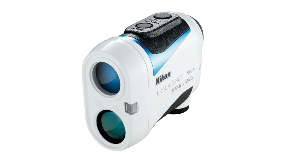 Nikon 6x COOLSHOT PRO STABILIZED 1,200 yard Golf Rangefinder, White 16555