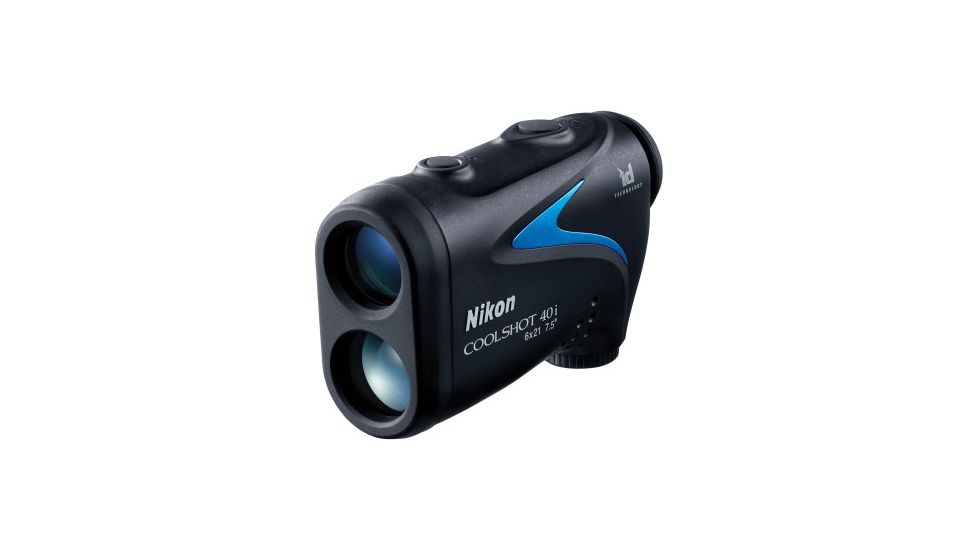 Nikon CoolShot 40i 6x21mm Golf RangeFinder, Black/Blue, 16202