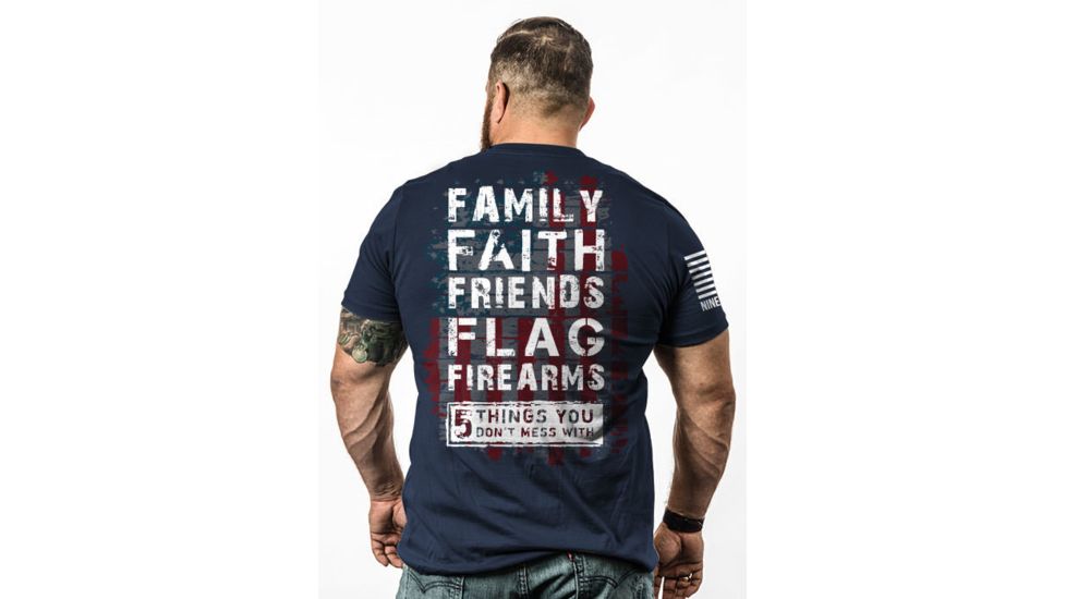 Nine Line 5 Things Graphic T-Shirts - Mens, MidnightNavy, Small 5THINGS-TS-MIDNIGHTNAVY-S