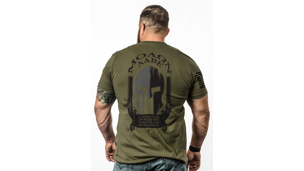 Nine Line Molon Graphic T-Shirts - Mens, Coyote, Large MOLON-TS-COYOTE-S