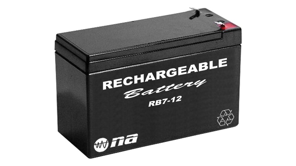 Nippon 12V 7Ah Rechargeable Battery, Black RB712