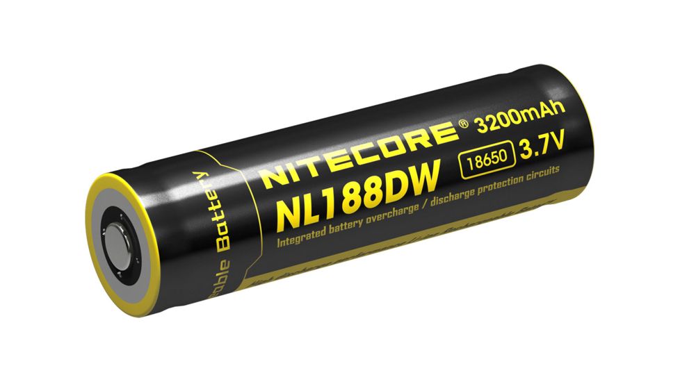 Nitecore 18650 Button Top Battery for the R25, Black, NL188DW