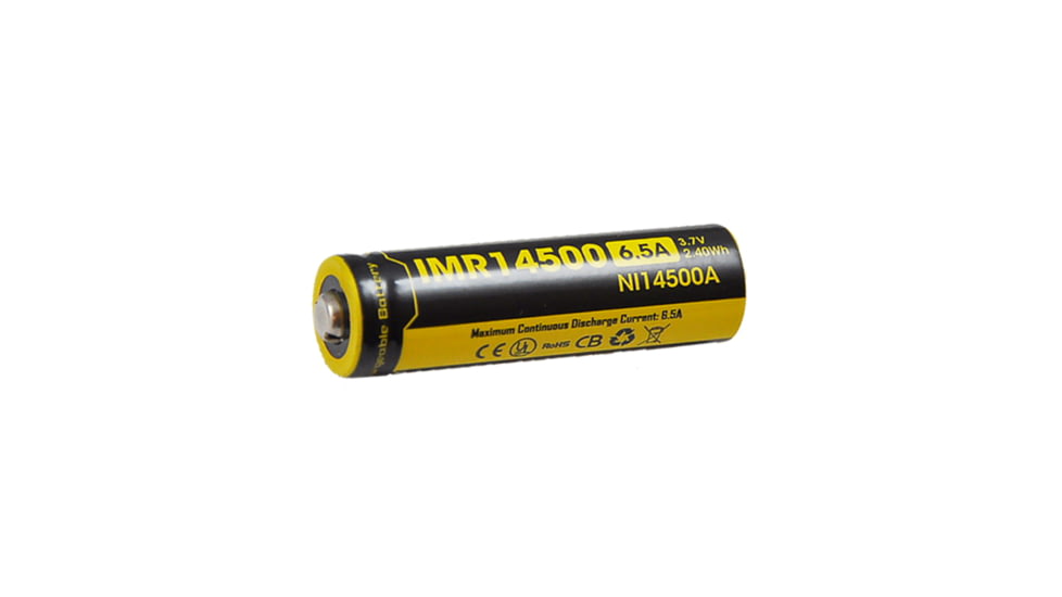 Nitecore IMR14500 EA11/MT10A Battery, Yellow, 6952506491063