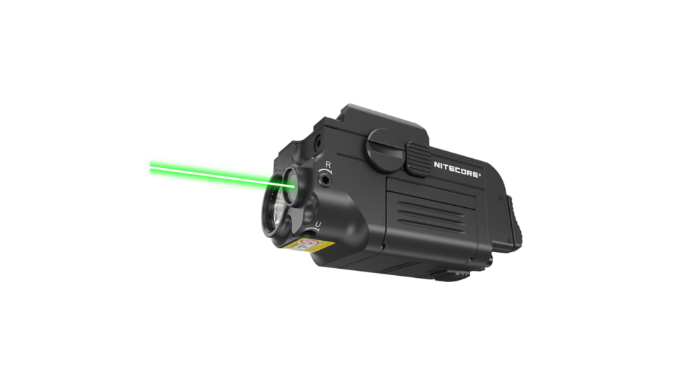 Nitecore NPL25 GL 900 Lumens LED Weapon Light w/Green Laser Sight, Lithium Ion, Black, NPL25 GL