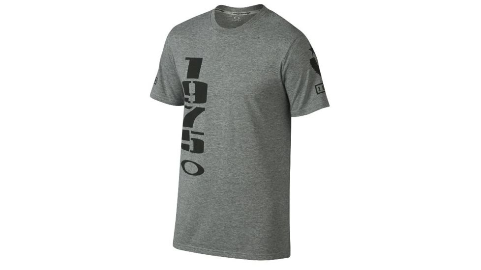 Oakley Battalion Tee, Athletic Heather Grey, Medium 455151-24G-MD