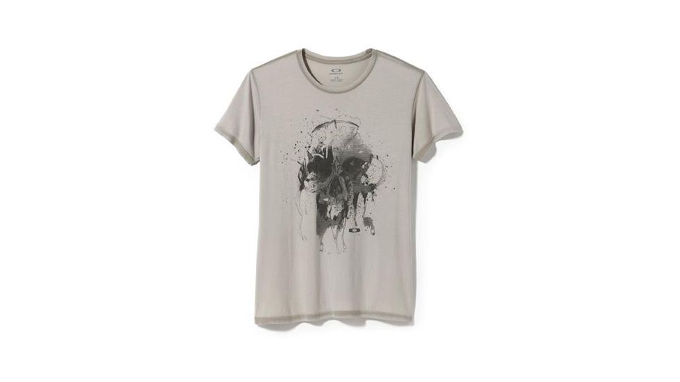 Oakley Hard Skull T-Shirt, Stone Grey, XXS 453225-HARDSKULLTEE-22Y-XXS