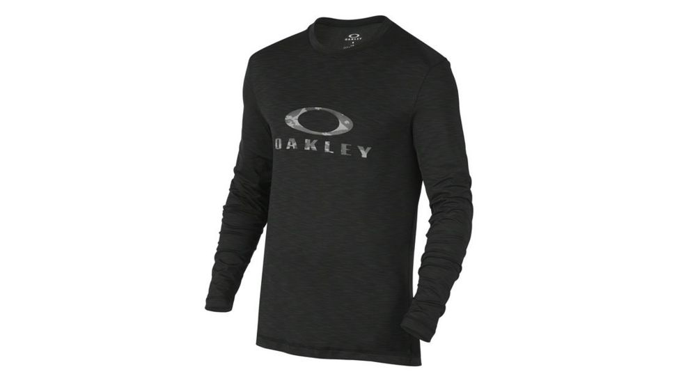 Oakley LS Surf Tee, Jet Black, Large 482154-01K-LG