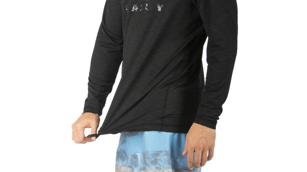 Oakley LS Surf Tee, Jet Black, Large 482154-01K-LG