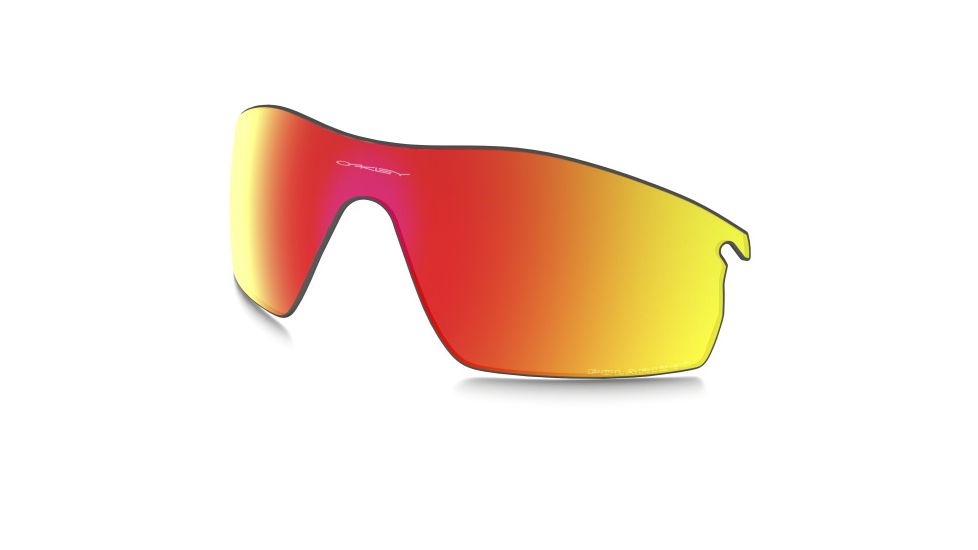 Oakley Radarlock Pitch Polarized Replacement Lenses, Ruby Iridium, ROO9182CB 2145