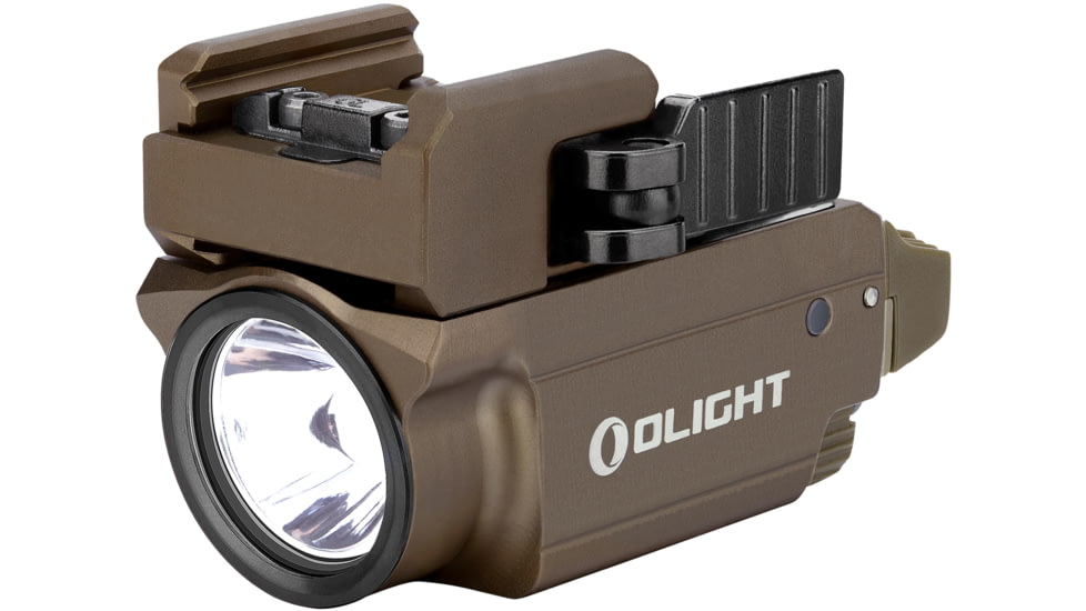 Olight Baldr Mini w/ Green Laser Sight LED Flashlight, Cool White, 600 Lumens, Tan, FL-OL-BALDRMINI-TN