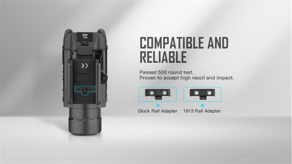 Olight Baldr w/ IR Laser Sight LED Flashlight, Neutral White, 1350 Lumens, Black, FL-OL-BALDRIR