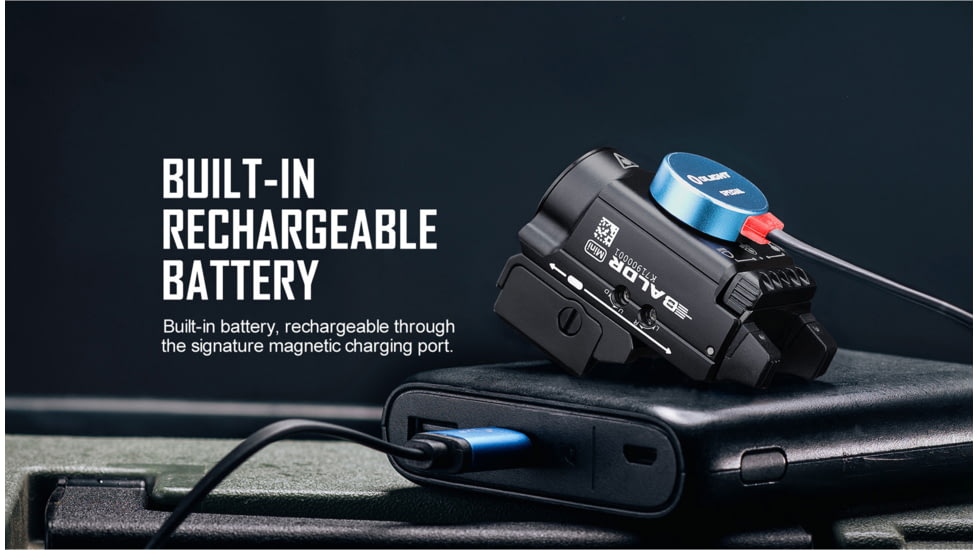 Olight Baldr Mini 600 Lumens LED Flashlight with Green Laser Sight