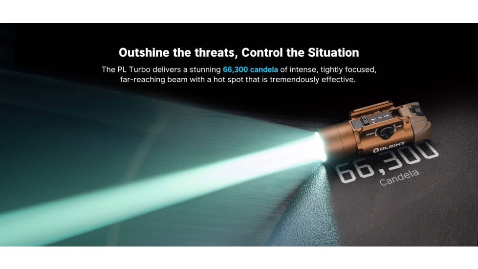 Olight PL Turbo Valkyrie 800 Lumens LED Long Range Rail Mount Flashlight