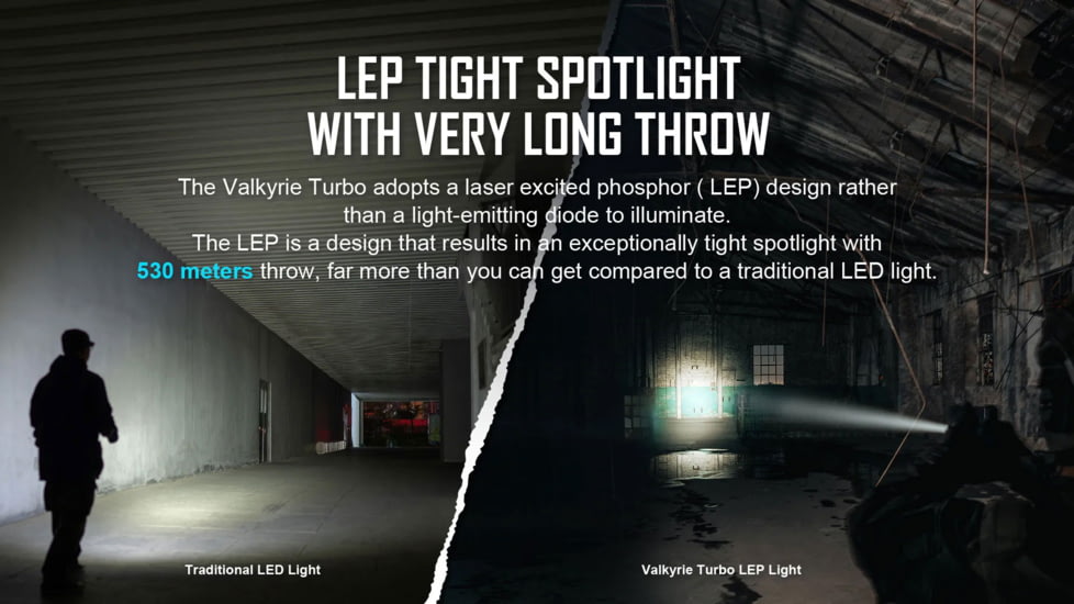 Olight Valkyrie 250 Lumens LED Turbo LEP Tactical Flashlight