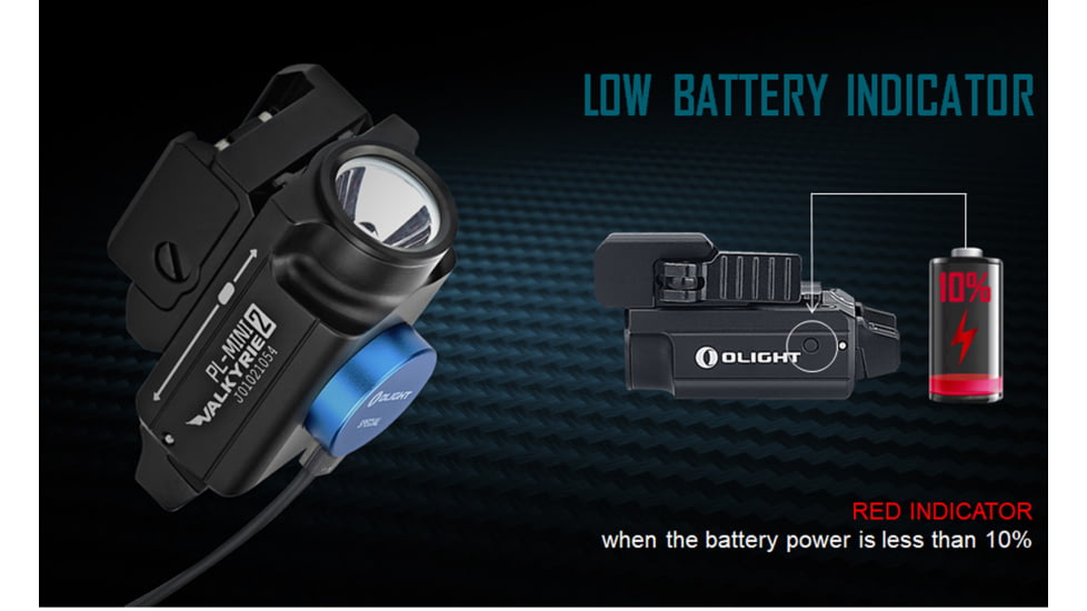 Olight PL-MINI 2 Valkyrie Rechargeable LED Flashlight, Cool White, 600 Lumens, Black, FL-OL-PL-MINI2-BK