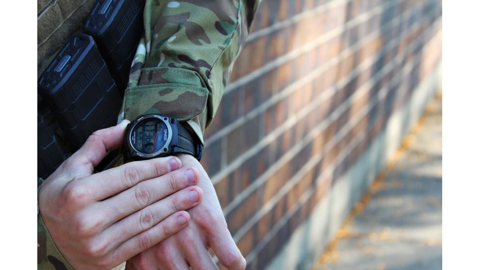 OPMOD T.E.W. 1.0 Tactical Everyday Watch, Black Case/Grey Ring /Black Strap, 44mm CS007B