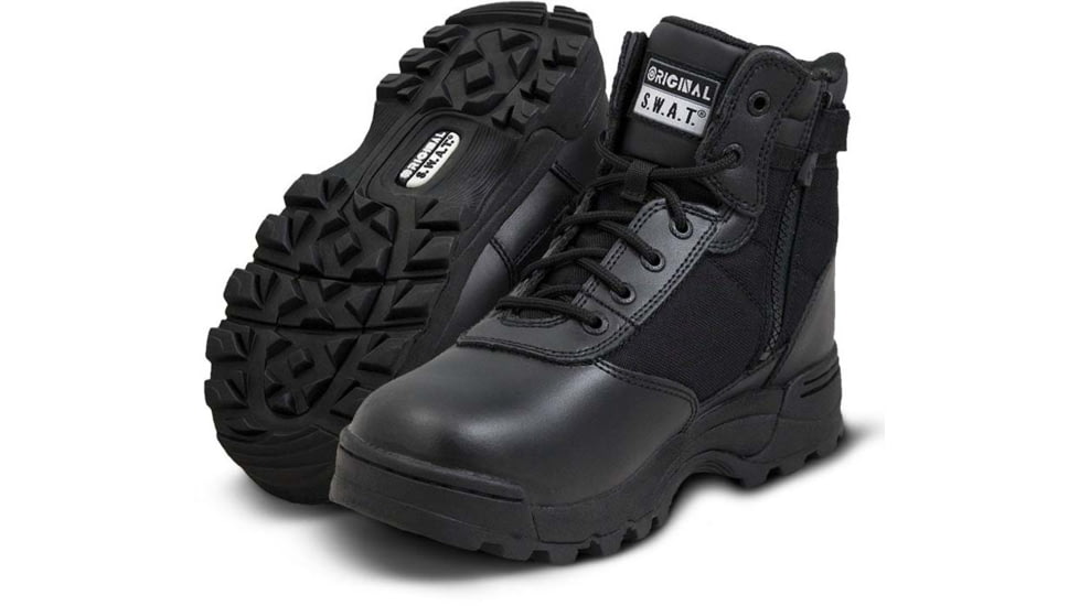 Original S.W.A.T. Classic 6in Waterproof Side Zip CST Boots, 9, Black, 116101-9.0-R