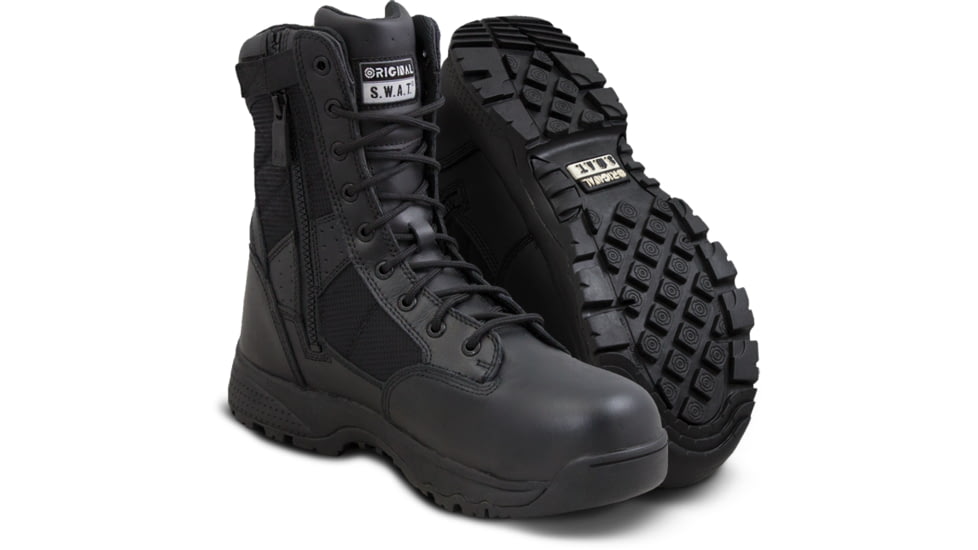 Original S.W.A.T. Classic 9in Waterproof Side Zip CST Boots, 11.5, Black, 129101-11.5-W