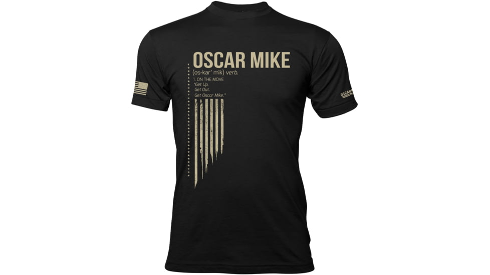 Oscar Mike OM Definition Tee - Mens T-Shirts, Black, S, M-OM-BLACK-01-0084-S