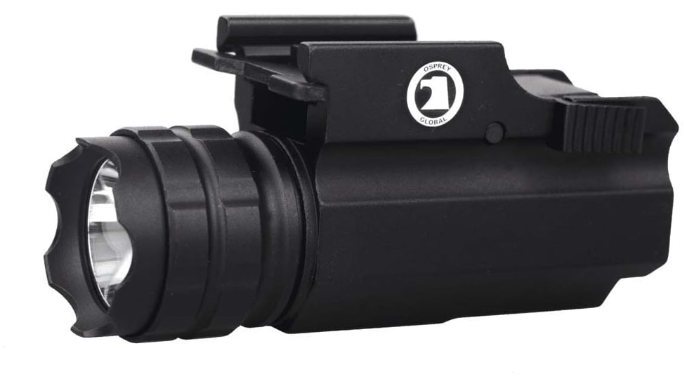 Osprey Global LED Tactical Pistol Flashlight, CR123A, 230 Lumens, Black, FL-OSP-230