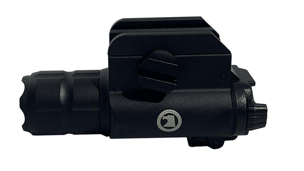 Osprey Global LED Tactical Pistol Flashlight, CR123A, 600 Lumens, Black, FL-OSP-600L
